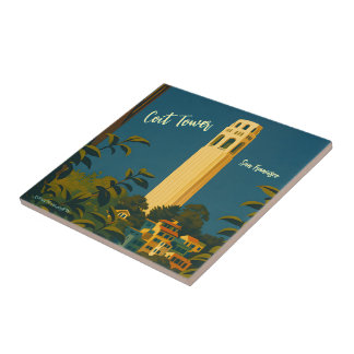 Coit Tower on Telegraph Hill, San Francisco Travel Tile