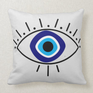 Cojín de ojo turco azul cushion