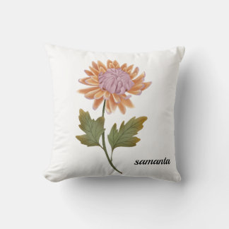 cojin personalizada con bonita flor romantica cushion
