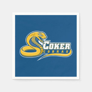 Coker University Cobras Logo Napkin
