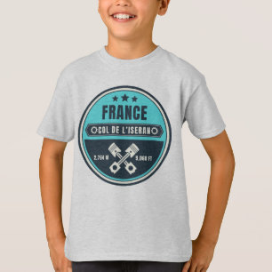 Col de l’Iseran french Alpes motobike tour T-Shirt