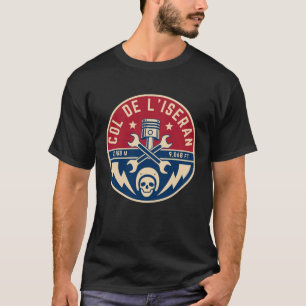 Col de l’Iseran french Alpes motobike tour T-Shirt