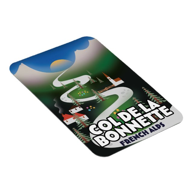 Col de la Bonette, france Magnet (Right Side)