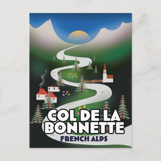 Col de la Bonette, france Postcard (Front)