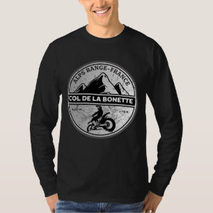  Col de la Bonette french Alpes motobike tour T-Shirt