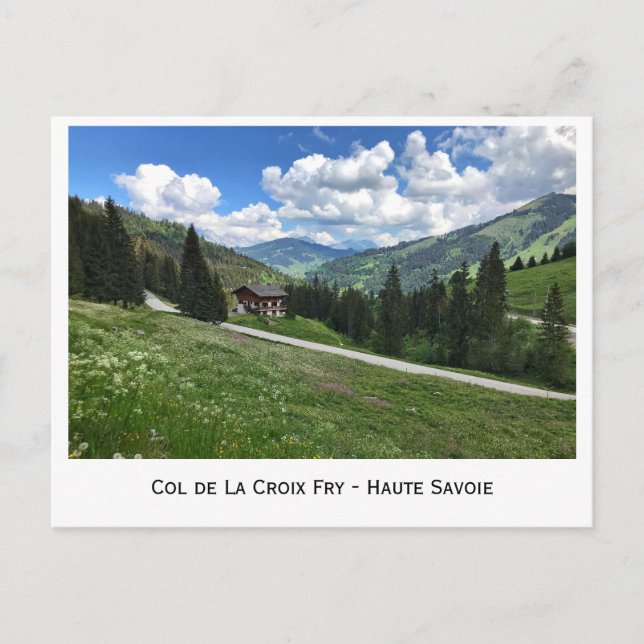 Col de La Croix Fry, Haute-Savoie, French Alps Postcard (Front)