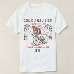 Col du Galibier Cycling Legendary French T-Shirt