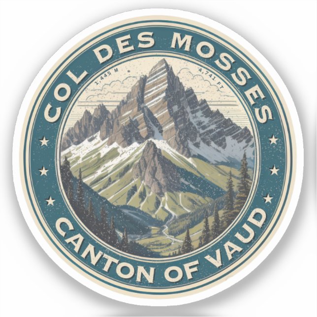 Col du Mosses canton de Vaud swiss alpine road (Front)
