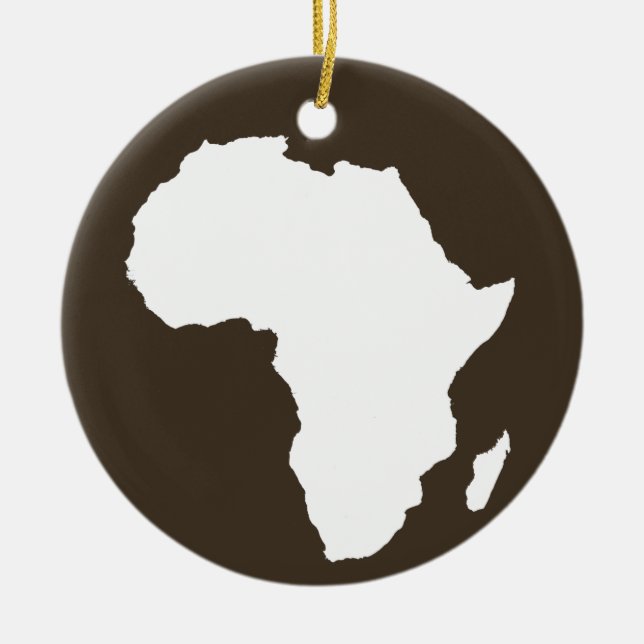 Cola Audacious Africa Ceramic Tree Decoration (Front)