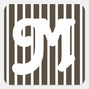 Cola Safari Stripe Square Sticker