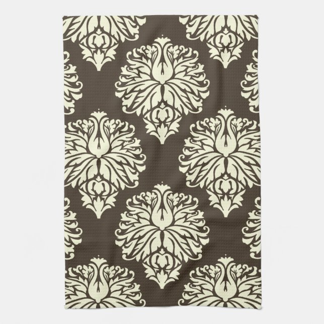 Cola Southern Cottage Damask Tea Towel (Vertical)