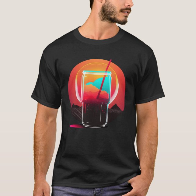 Cola Synthwave 80s Retrowave Aesthetic  1 T-Shirt (Front)