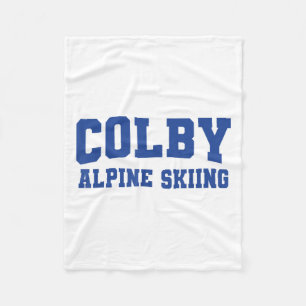 Colby College Alpine Skiing Apparel Sports Fan _1  Fleece Blanket
