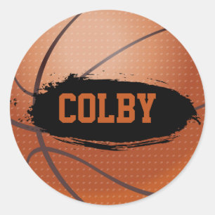 Colby Grunge Style Basketball Sticker