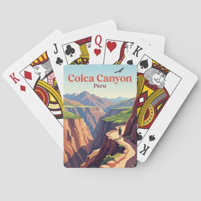 Colca Canyon Peru Playing Cards (Back)
