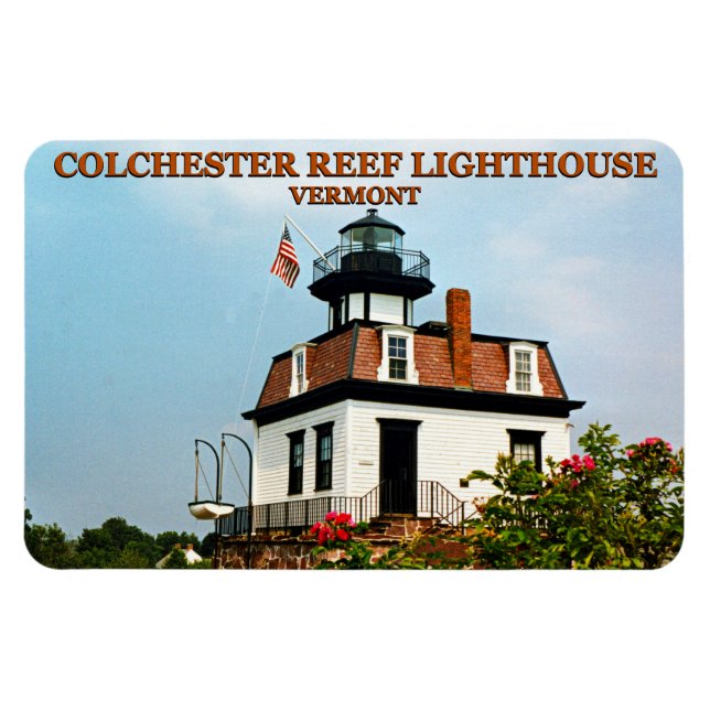 Colchester Reef Lighthouse, Vermont Flexi Magnet (Horizontal)
