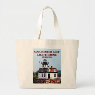 Colchester Reef Lighthouse, Vermont Tote Bag