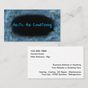 Cold Air Conditioning Business Cards