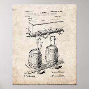 Cold-air-pressure Apparatus For Beer Or Other Flui Poster