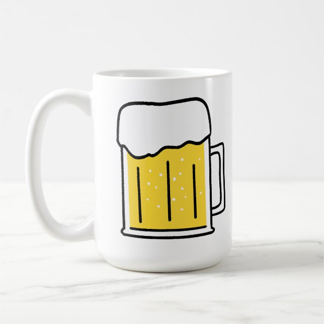 Cold Beer Beverage Gift Coffee Mug (Left)