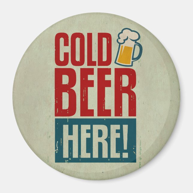 Cold Beer Magnet (Front)