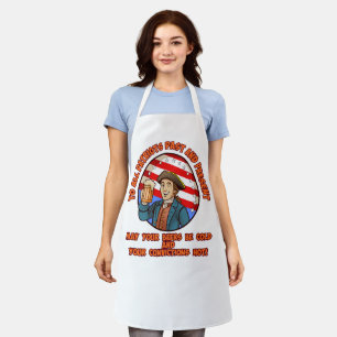 Cold beer on July 4th Apron