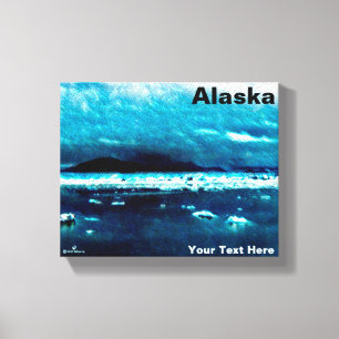 Cold Blue Sea Canvas Print
