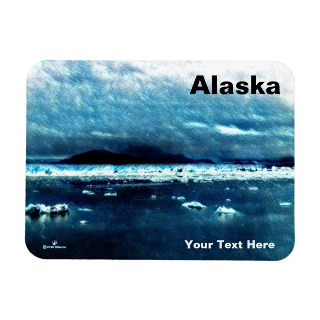 Cold Blue Sea Magnet (Horizontal)