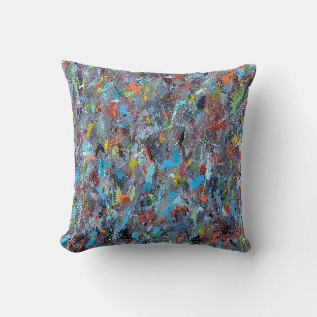 Cold Breeze 16 x 16 Cotton Throw Pillow (Front)
