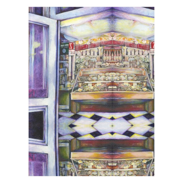 Cold Brew in a Hot Deli Tablecloth (Front)