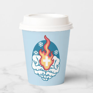 Cold Change, Faith's Fire - Motivational Christian Paper Cups