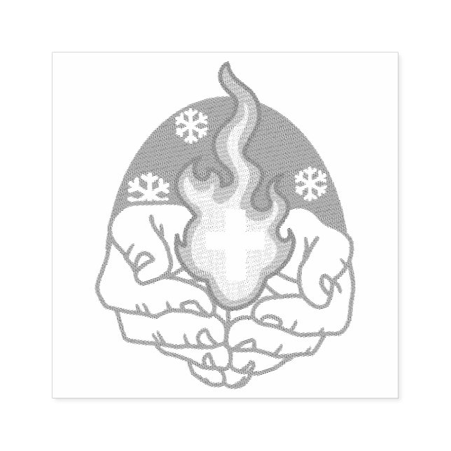 Cold Change, Faith's Fire - Motivational Christian Rubber Stamp (Imprint)