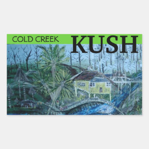 COLD CREEK KUSH RECTANGULAR STICKER