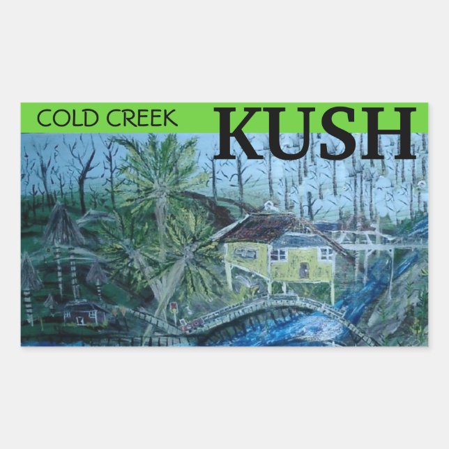 COLD CREEK KUSH RECTANGULAR STICKER (Front)