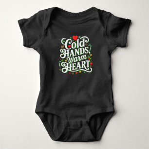 Cold Hands, Warm Heart One Piece Baby Bodysuit