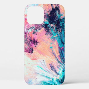 Cold multicolor beautiful futuristic pattern. Abst iPhone 12 Case