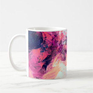 Cold multicolor beautiful futuristic pattern. Abst Coffee Mug