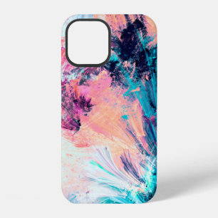 Cold multicolor beautiful futuristic pattern. Abst iPhone 12 Case