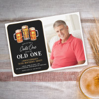 Cold One With The Old One Photo Beer Birthday