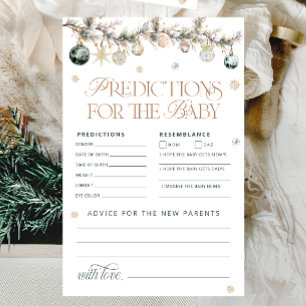 Cold Outside Polar Bear Predictions for Baby Card