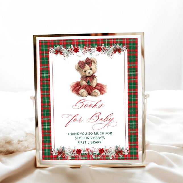 Cold Outside Teddy Bear Books for Baby Baby Shower Poster (Creator Uploaded)
