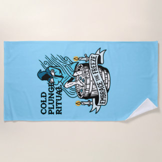 Cold Plunge Ritual Beach Towel