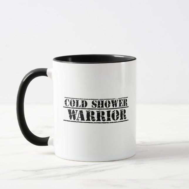 Cold Shower Warrior Coffee Mug 2 Basic Design (Left)