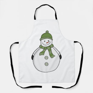 Cold snowman  apron