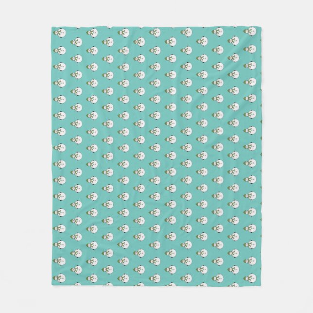 Cold snowman fleece blanket (Front)