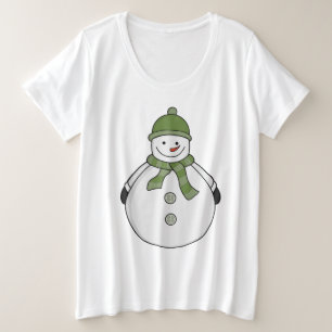 Cold snowman plus size T-Shirt