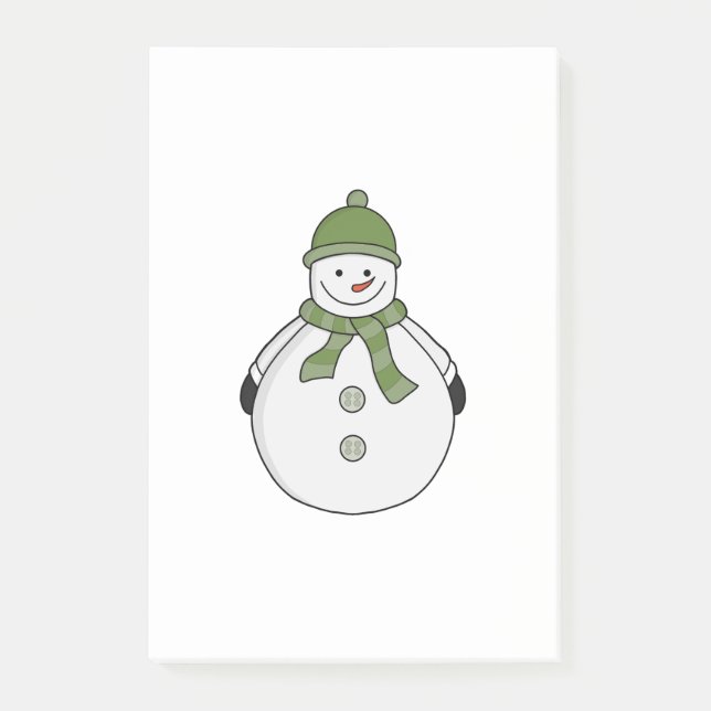 Cold snowman post-it notes (Front)