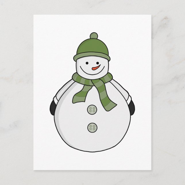 Cold snowman postcard (Front)