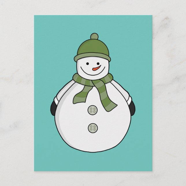 Cold snowman postcard (Front)