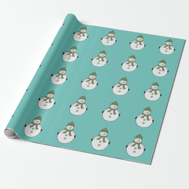 Cold snowman wrapping paper (Unrolled)
